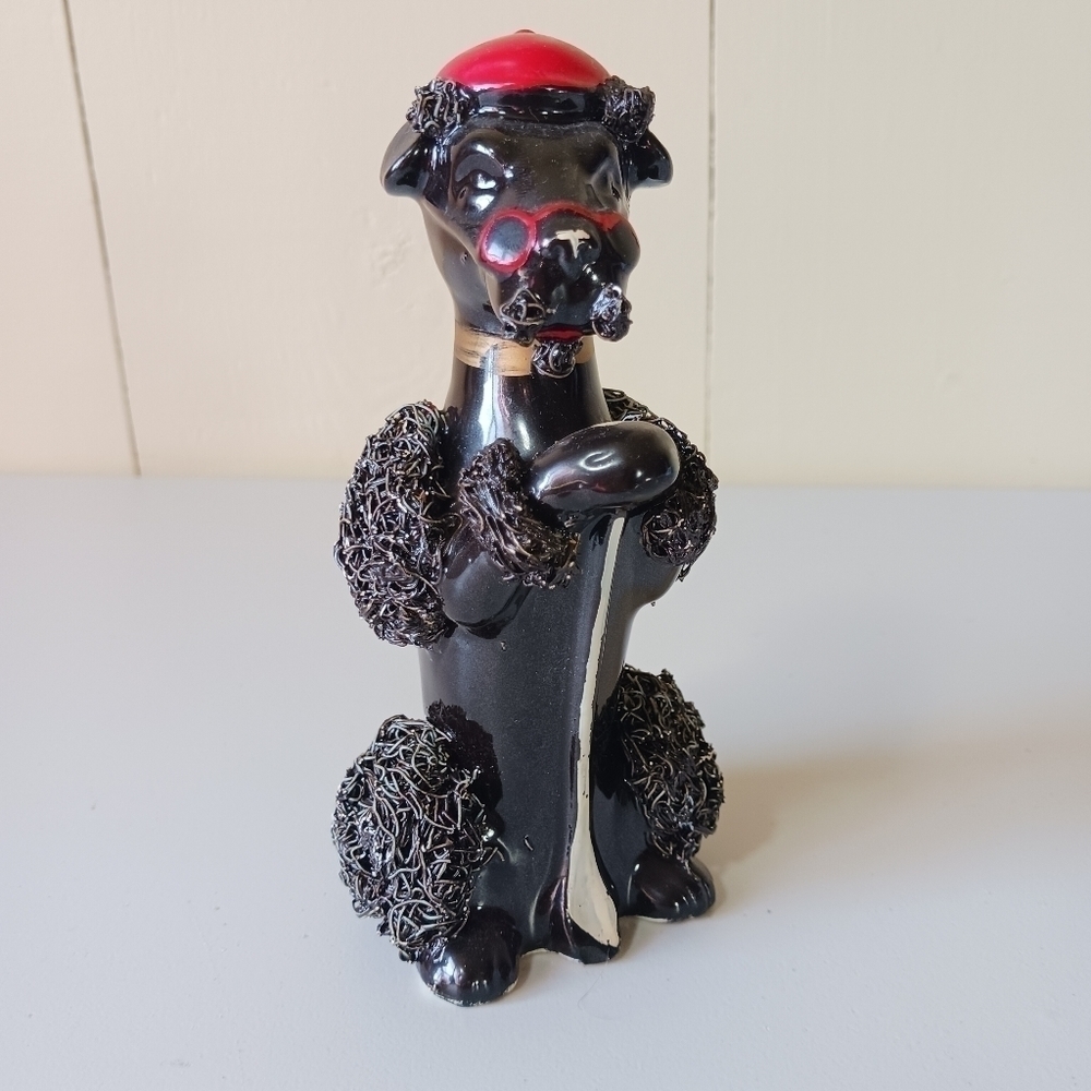 VINTAGE black spaghetti poodle - Picture 1 of 6